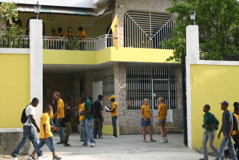 A casa dos Ministros Voluntários de Scientology em Haiti.